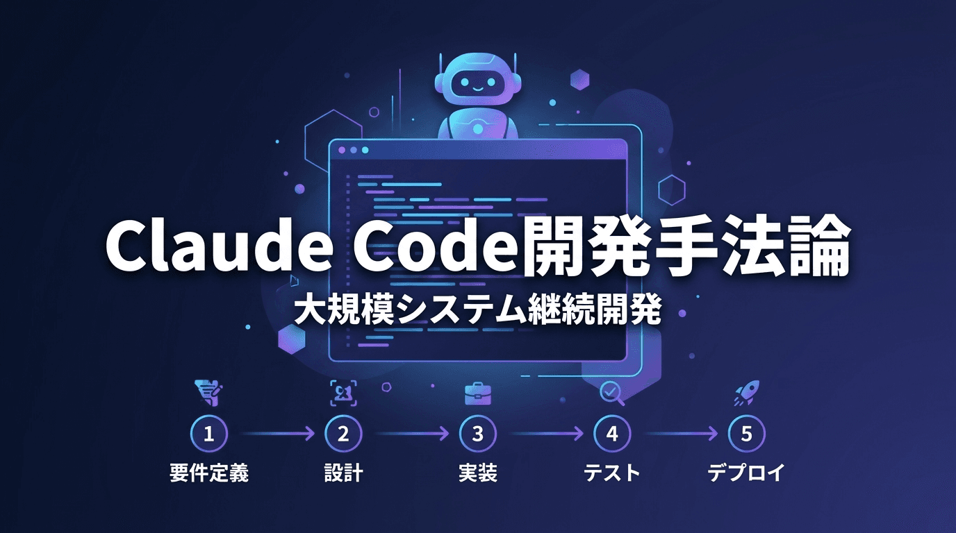 Claude Code開発手法論 — 大規模システム継続開発のベストプラクティス