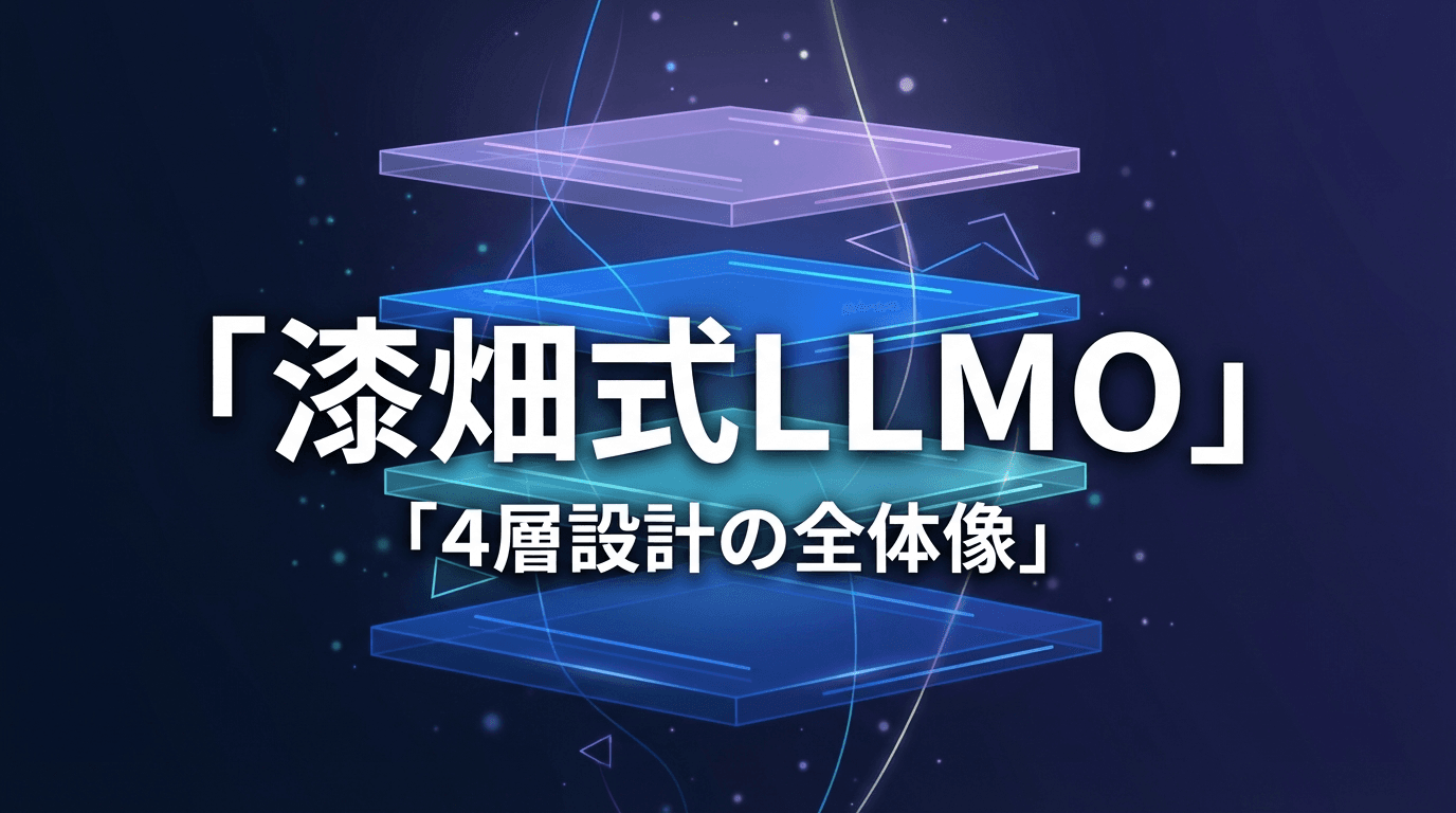 漆畑式LLMO — 新規ドメイン6ヶ月で検索1位を取った4層設計の全体像